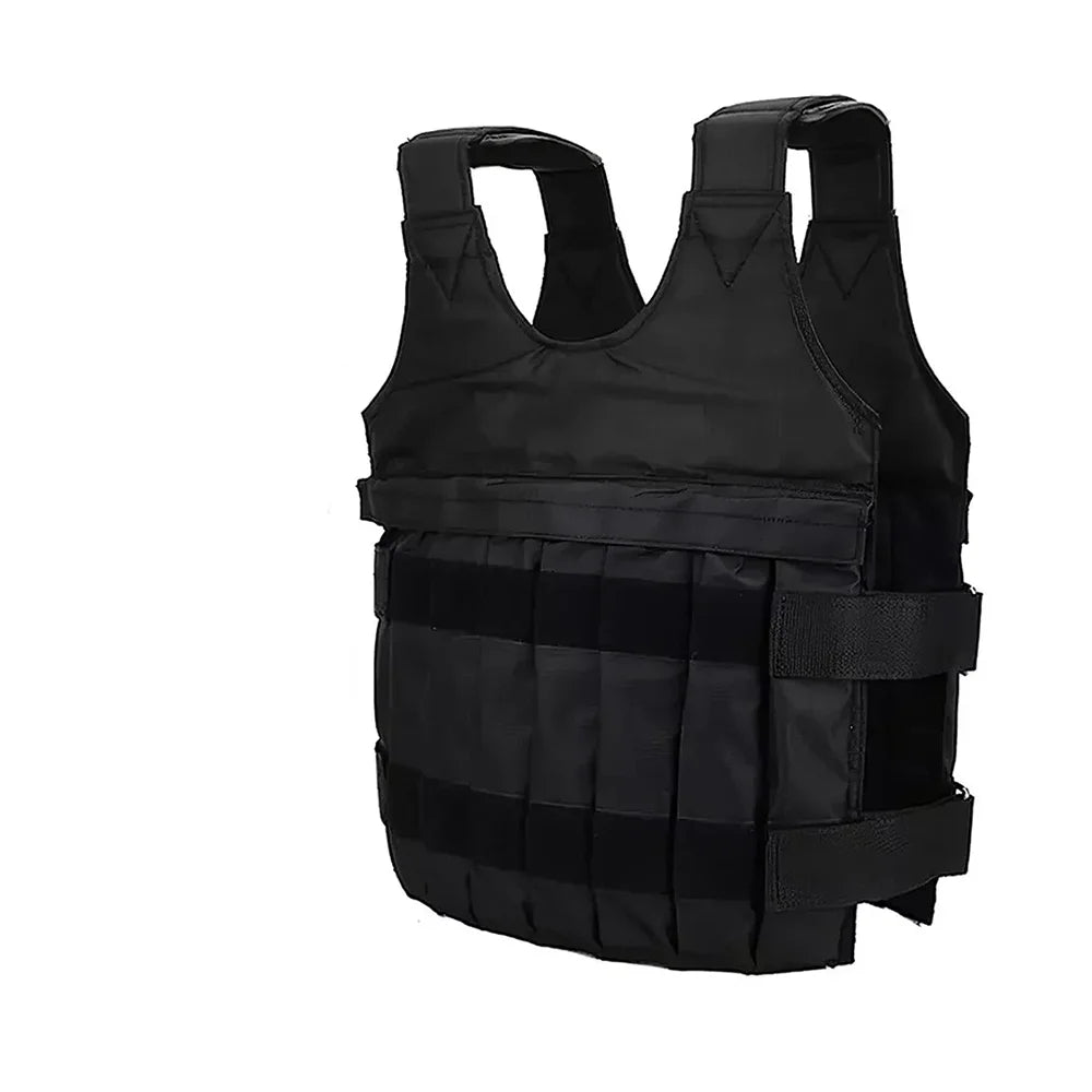 110Lbs Adjustable Exercise Weighted Vest Training Suit Workout Fitness Waistcoat Fitness Equipment Accessories Jogging Walking