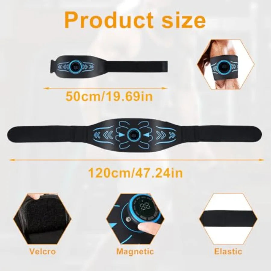 Electronic Muscle Stimulator 8 Modes Fitness Equipment for Men Women Full Body Workout Abdominal Toning Recovery Training with
