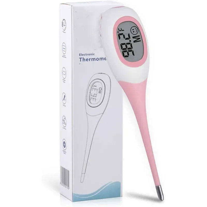 Professional LED Pet Thermometer for Dogs & Cats - Safe Dry/Wet Vet Thermometer, Pet Medical Equipment
