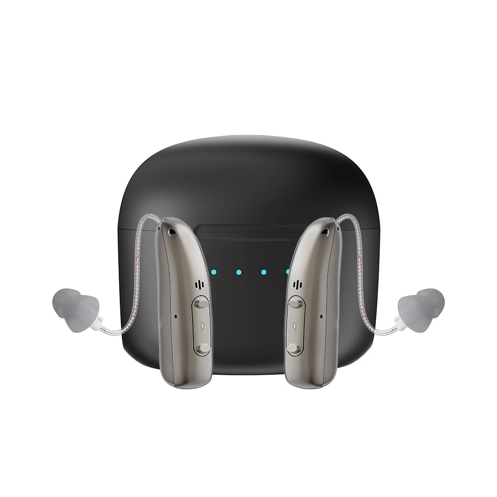 Rechargeable Digital BTE Hearing Aid Adjustable Volume Deaf Mini Sound Amplifier Portable Elderly Hearing Amplifier